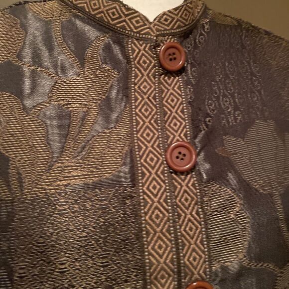 Tudor Court Tapestry Blazer Jacket Size Medium Classic Blazer Dressy - Picture 9 of 15